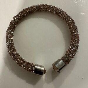 Chic Crystal-Embellished Bracelet